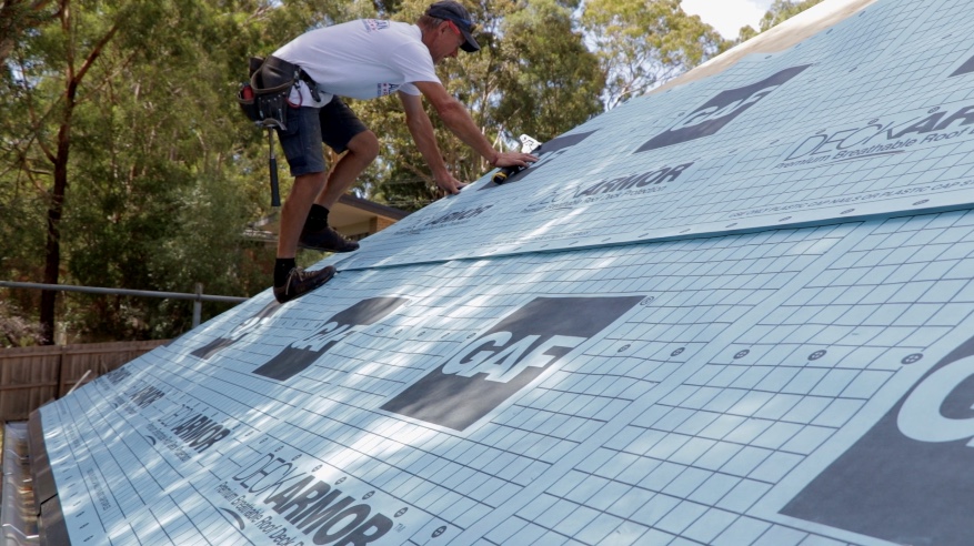 roof replacemnet GAF underlayment